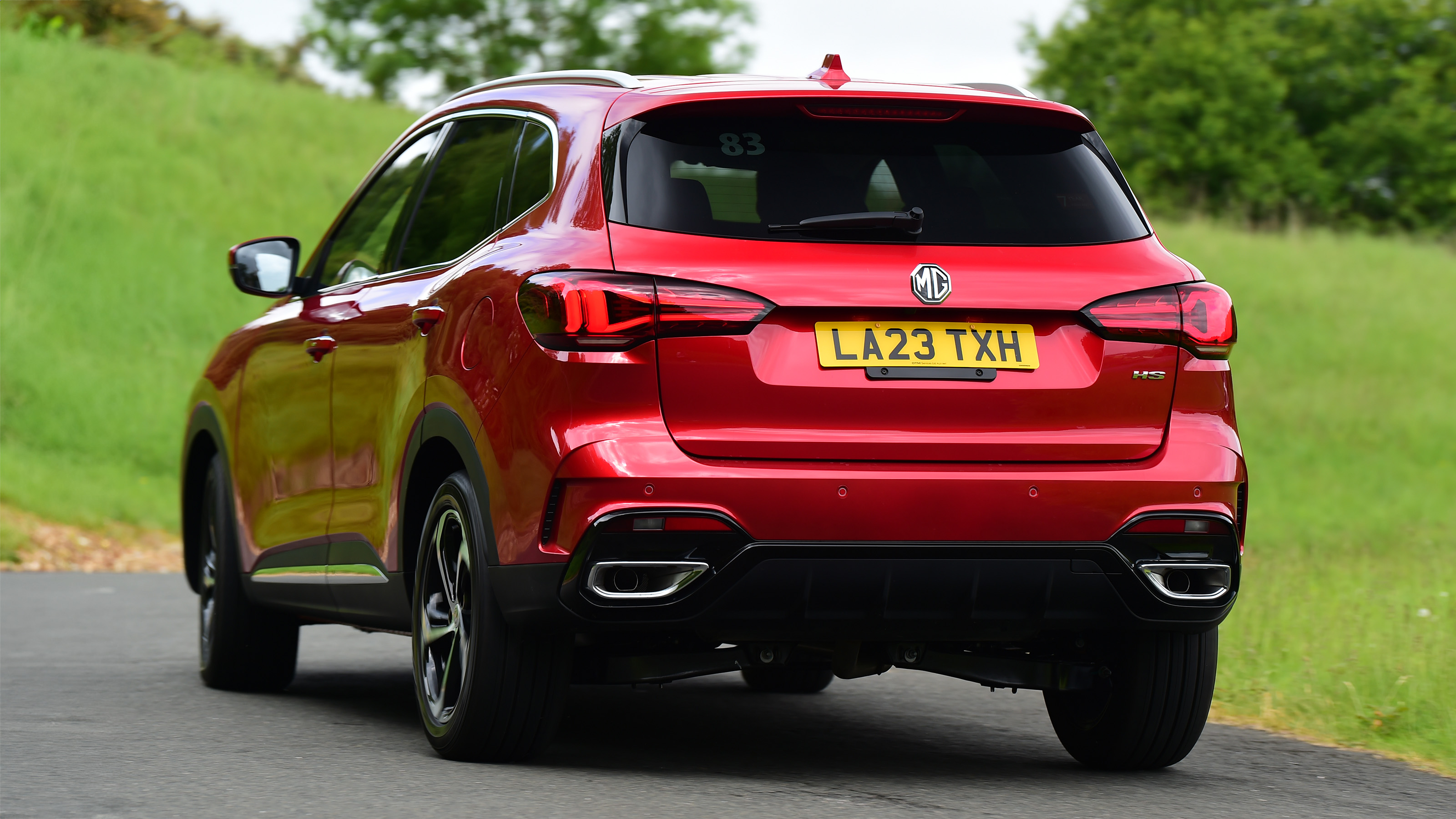 MG HS facelift - rear cornering