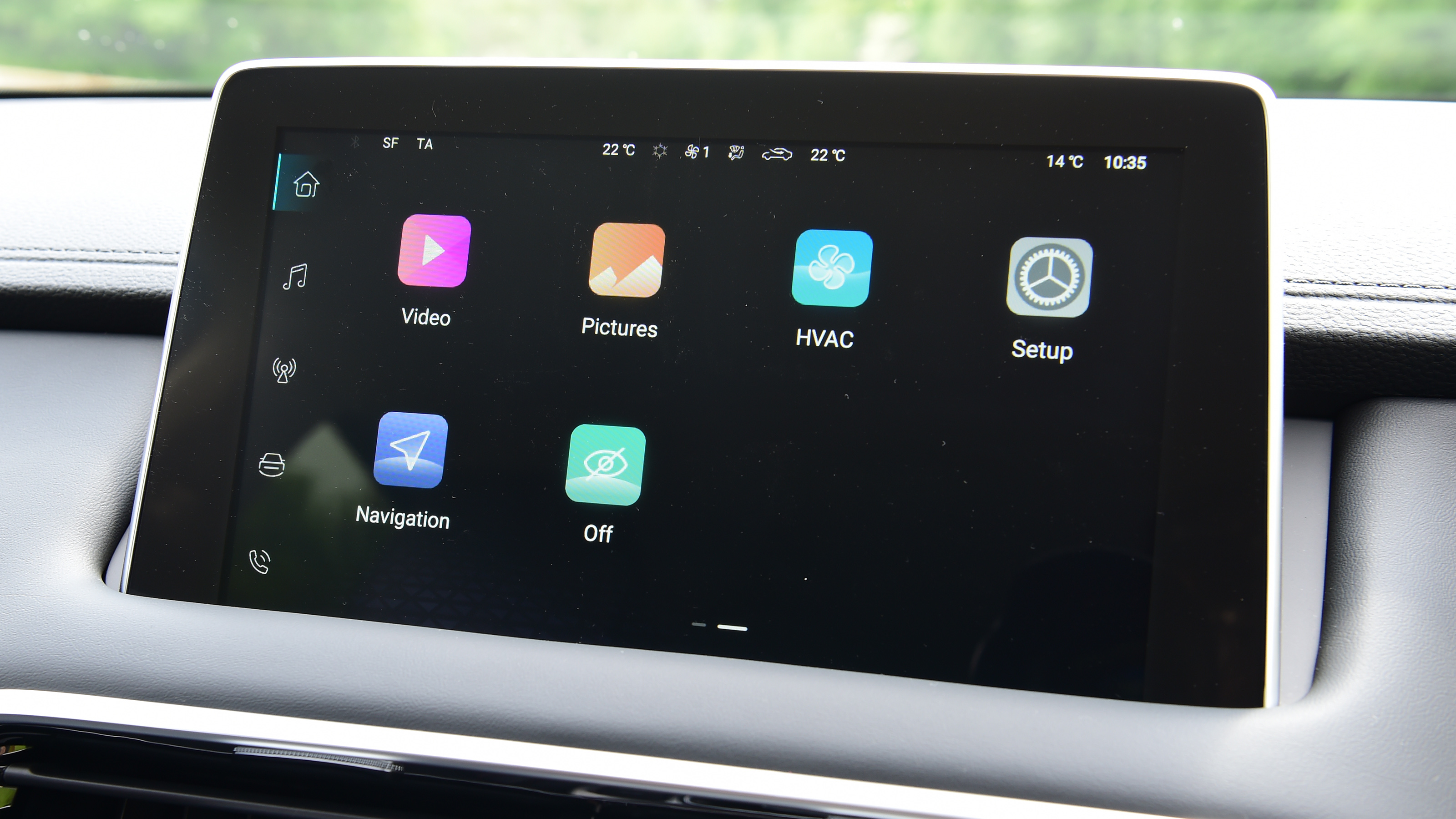 MG HS facelift - infotainment system