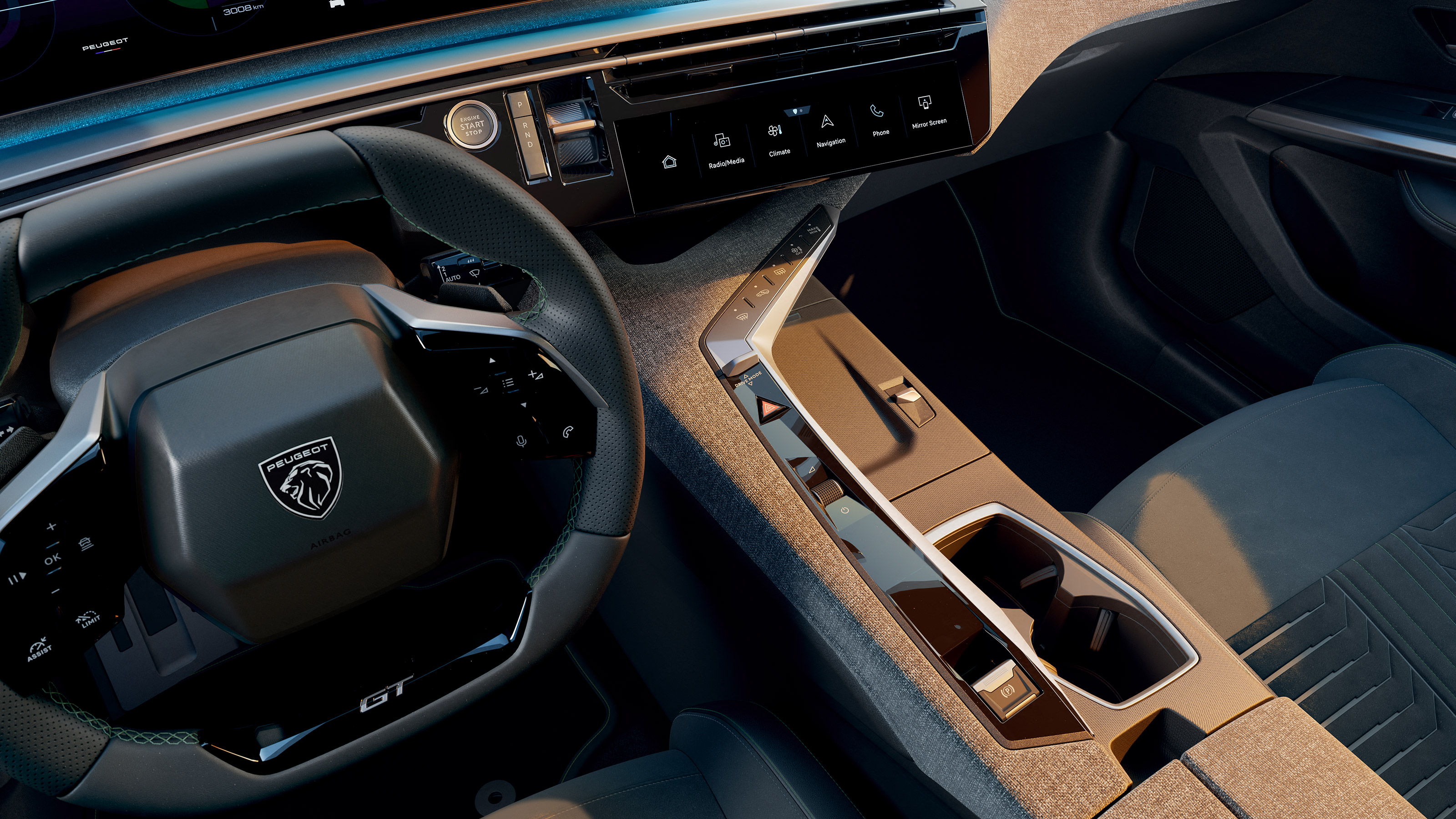 New Peugeot 3008 - interior detail