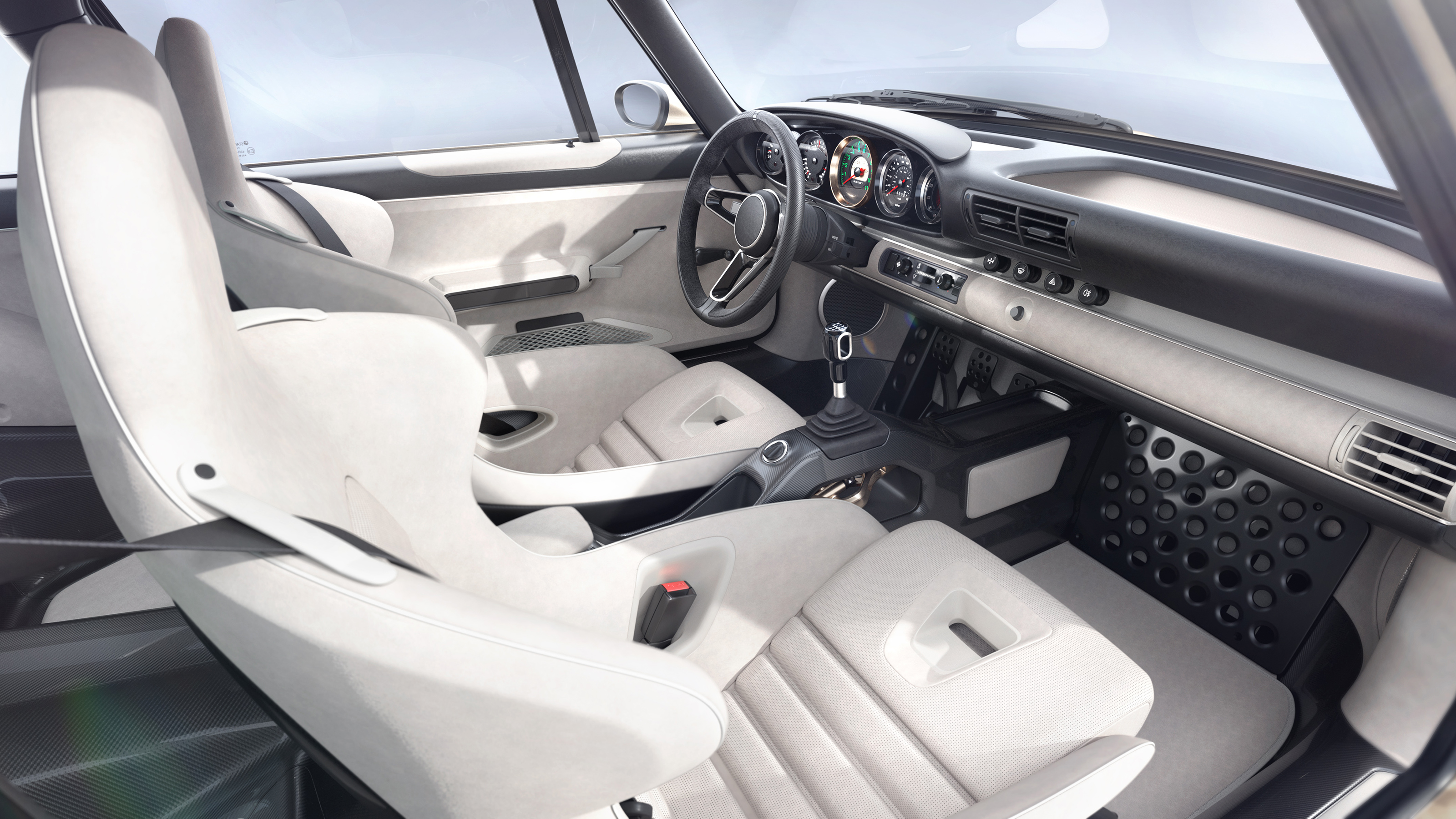 Porsche 911 reimagined by Singer - DLS Turbo (Moet Blanc) - interior