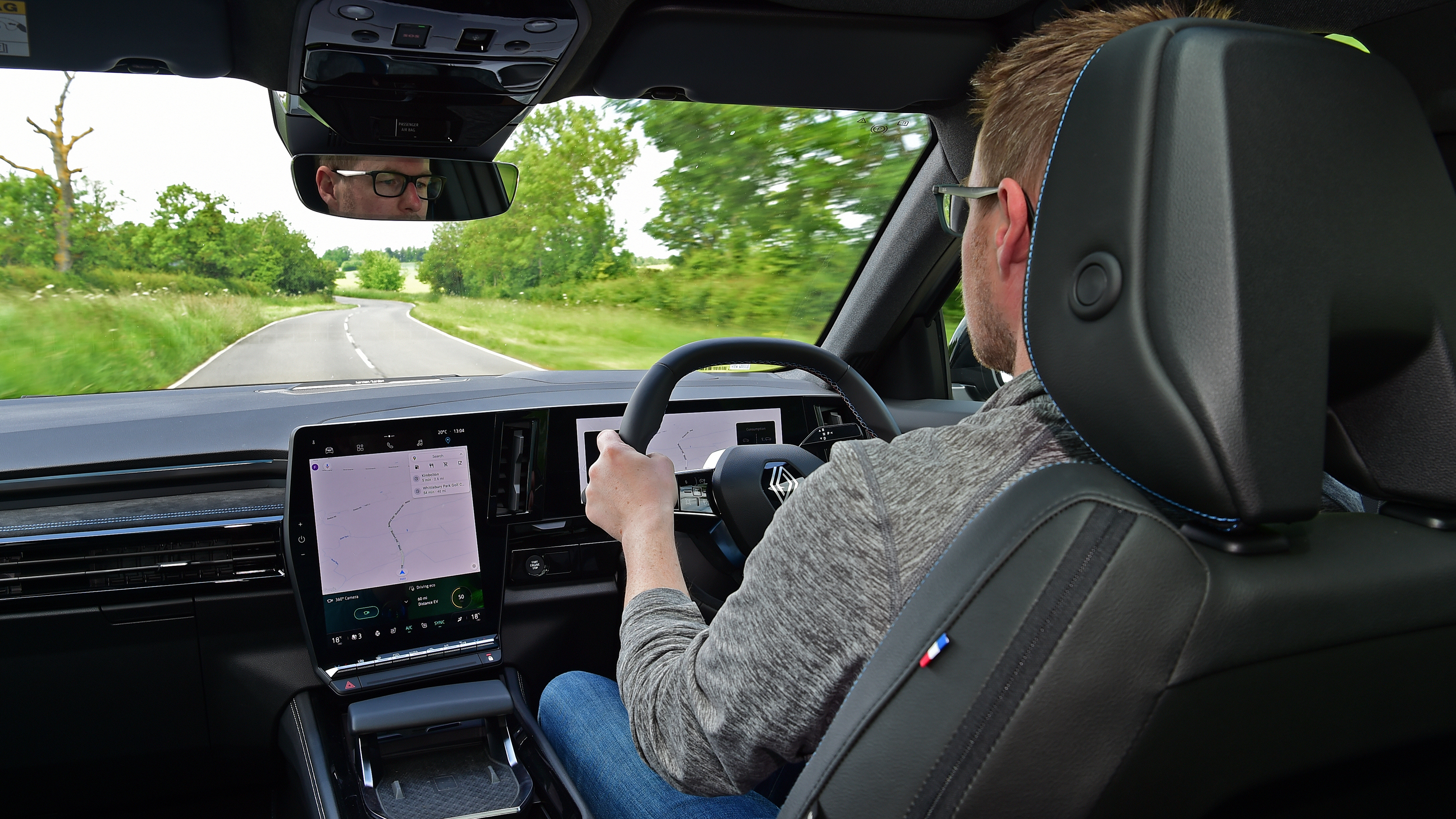 Auto Express associate editor Sean Carson driving the Renault Austral
