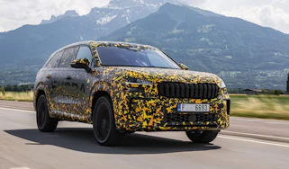 Skoda Kodiaq prototype - front tracking