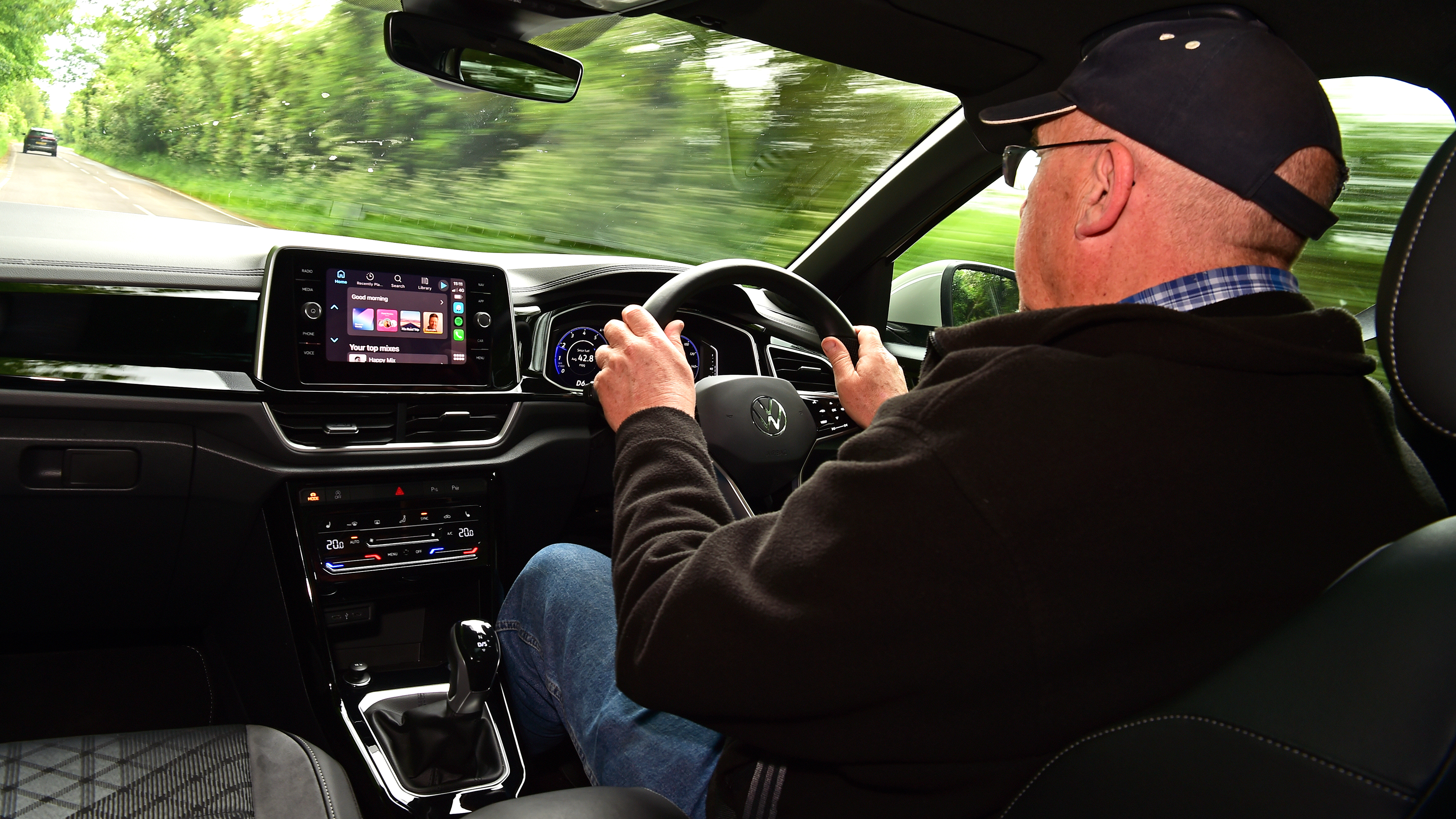 Auto Express products editor Kim Adams driving the Volkswagen T-Roc