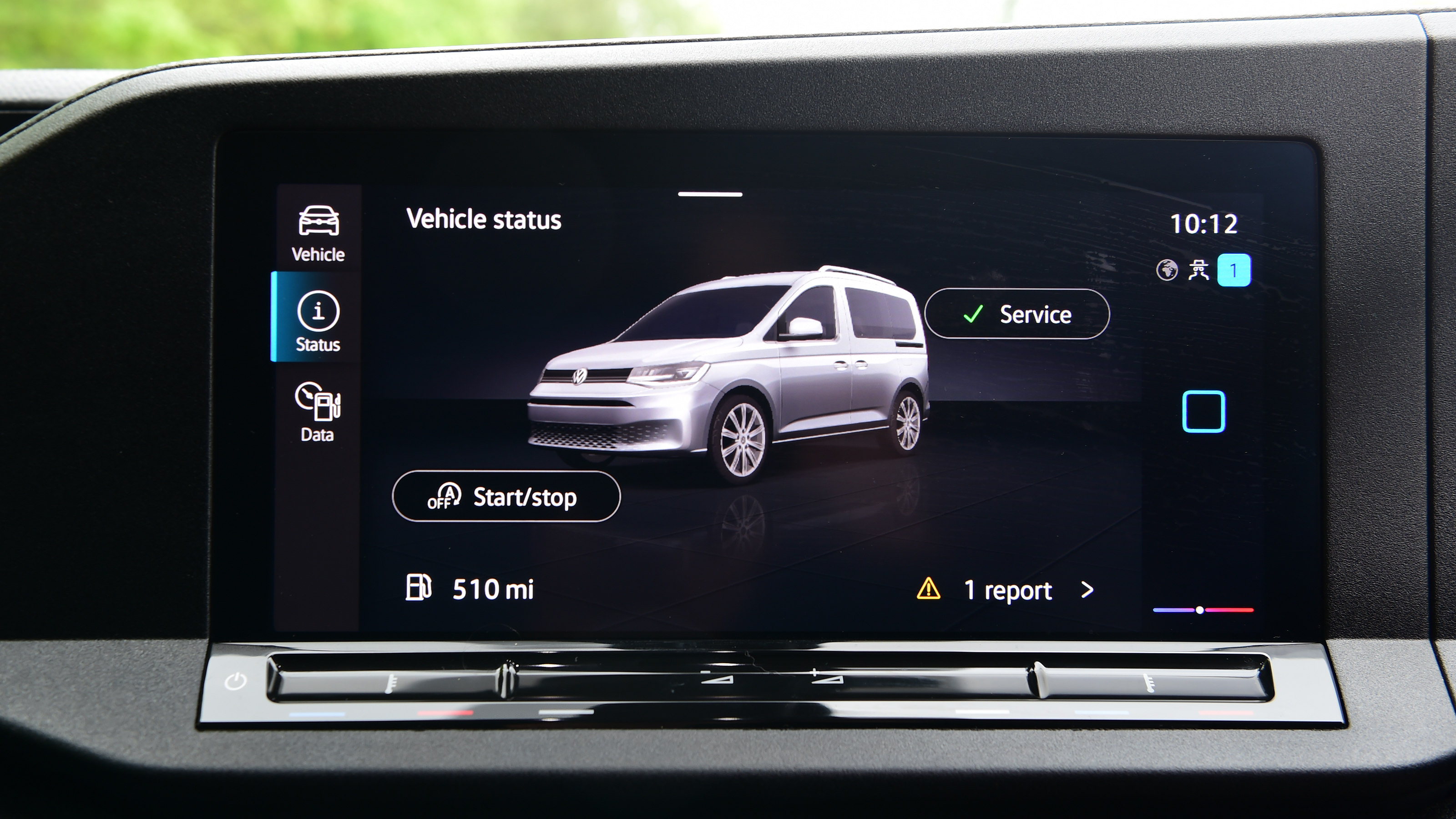 Volkswagen Caddy - infotainment screen