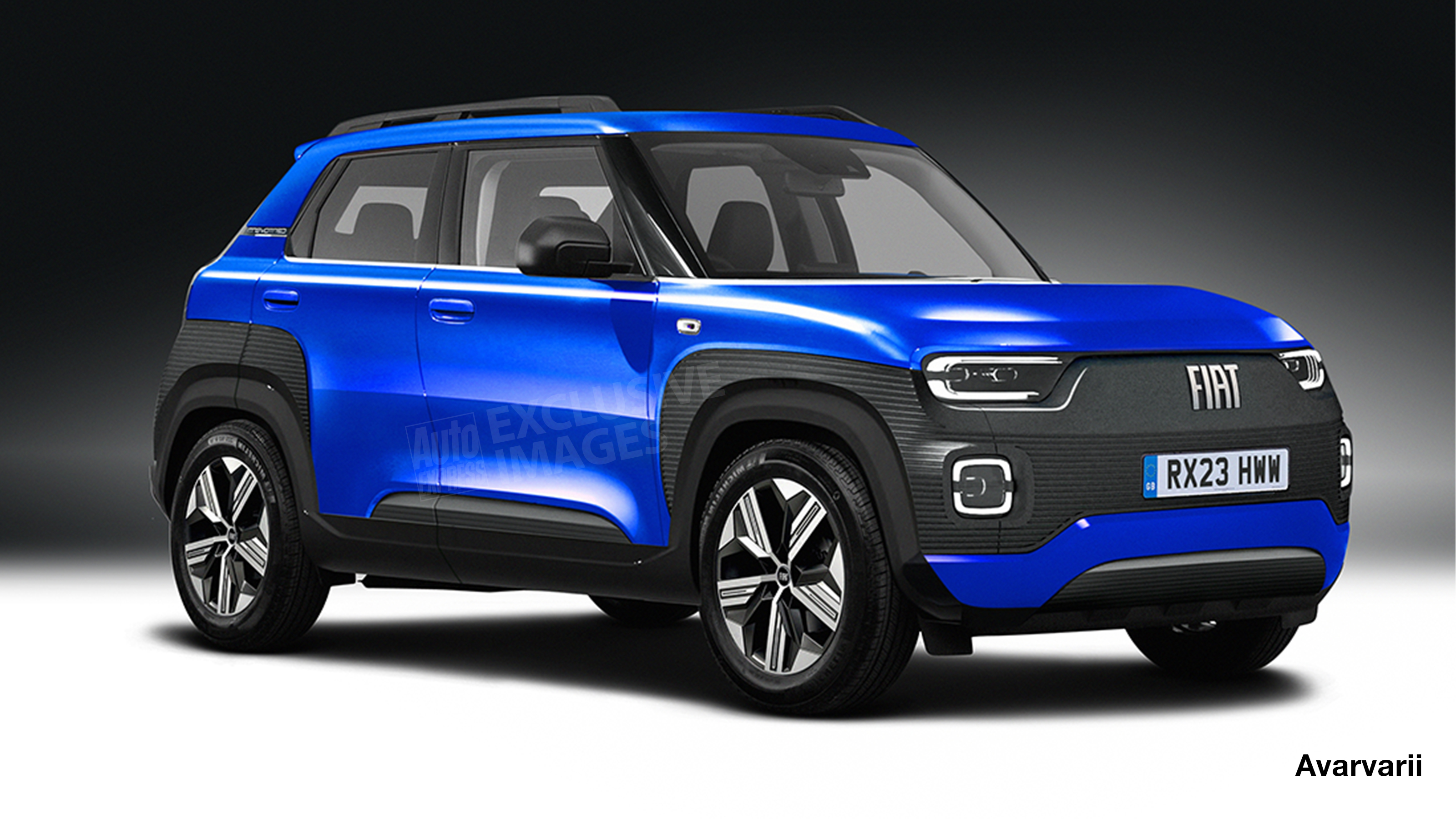 2024 Fiat Panda render (watermarked)