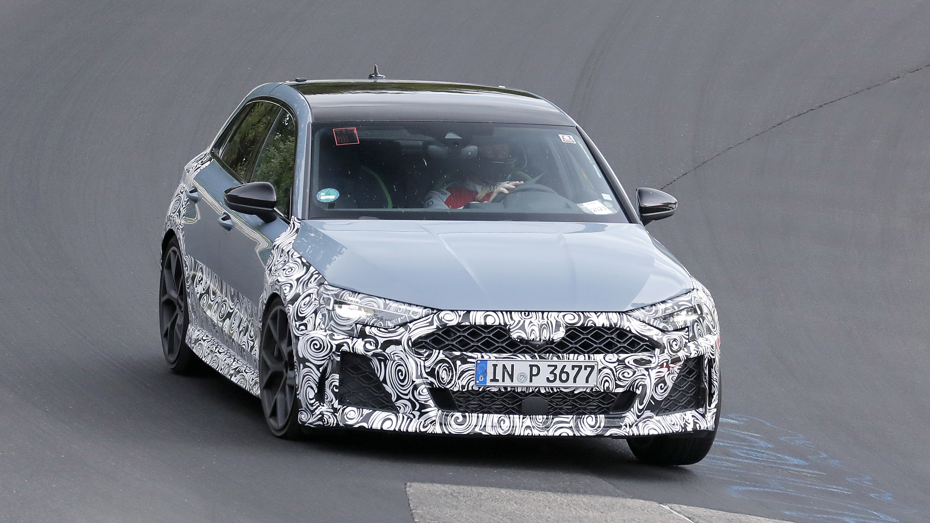 Audi RS 3 facelift spyshot 1
