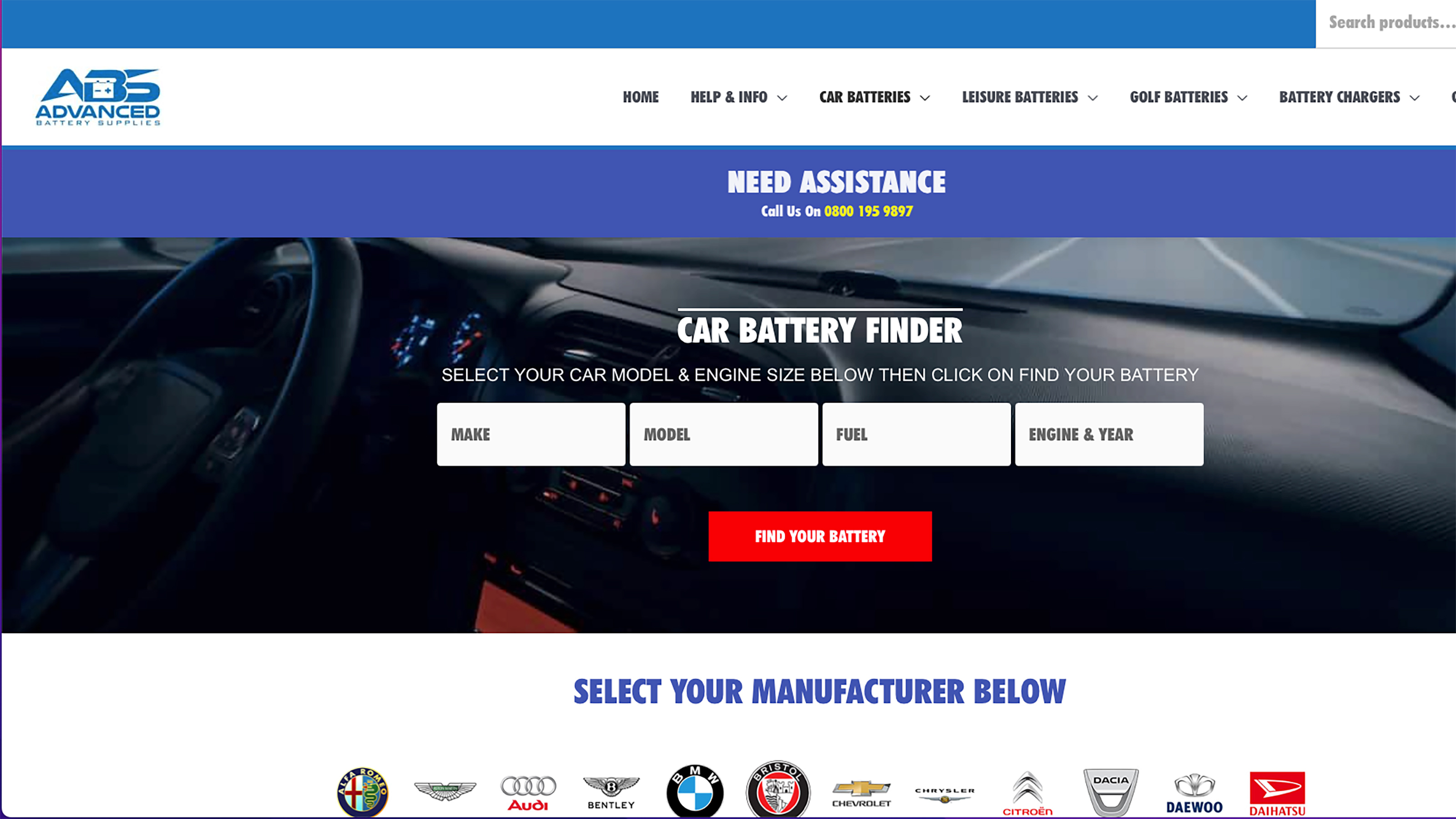 Best online car battery retailer - Advanced Battery Supplies