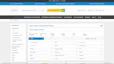 Best online car battery retailer - Battery Group