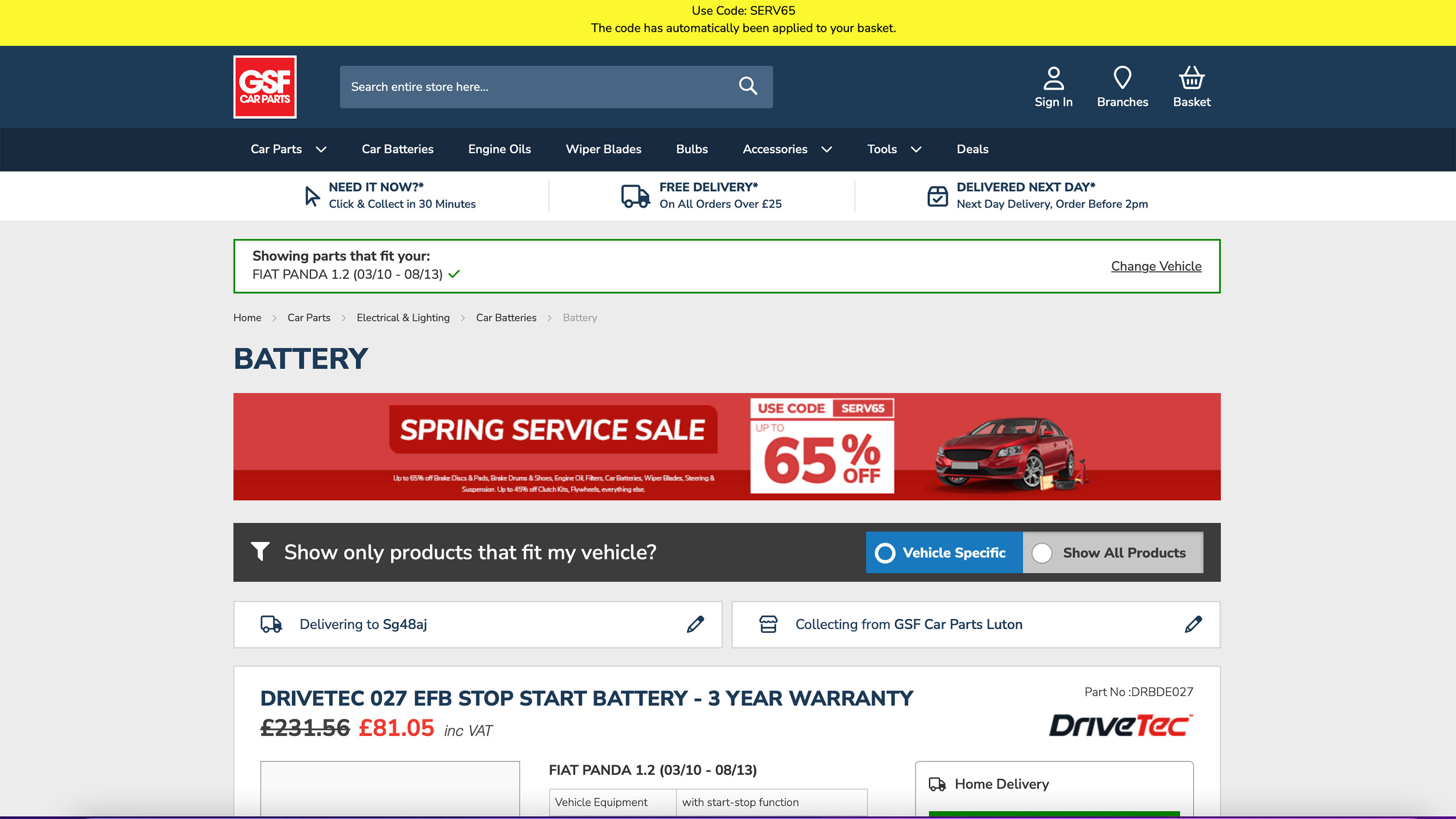 Best online car battery retailer - GSF