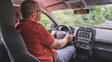 Editor-at-Large John McIlroy driving the Dacia Spring
