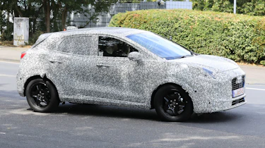 Ford Puma facelift (Camouflaged) - front cornering