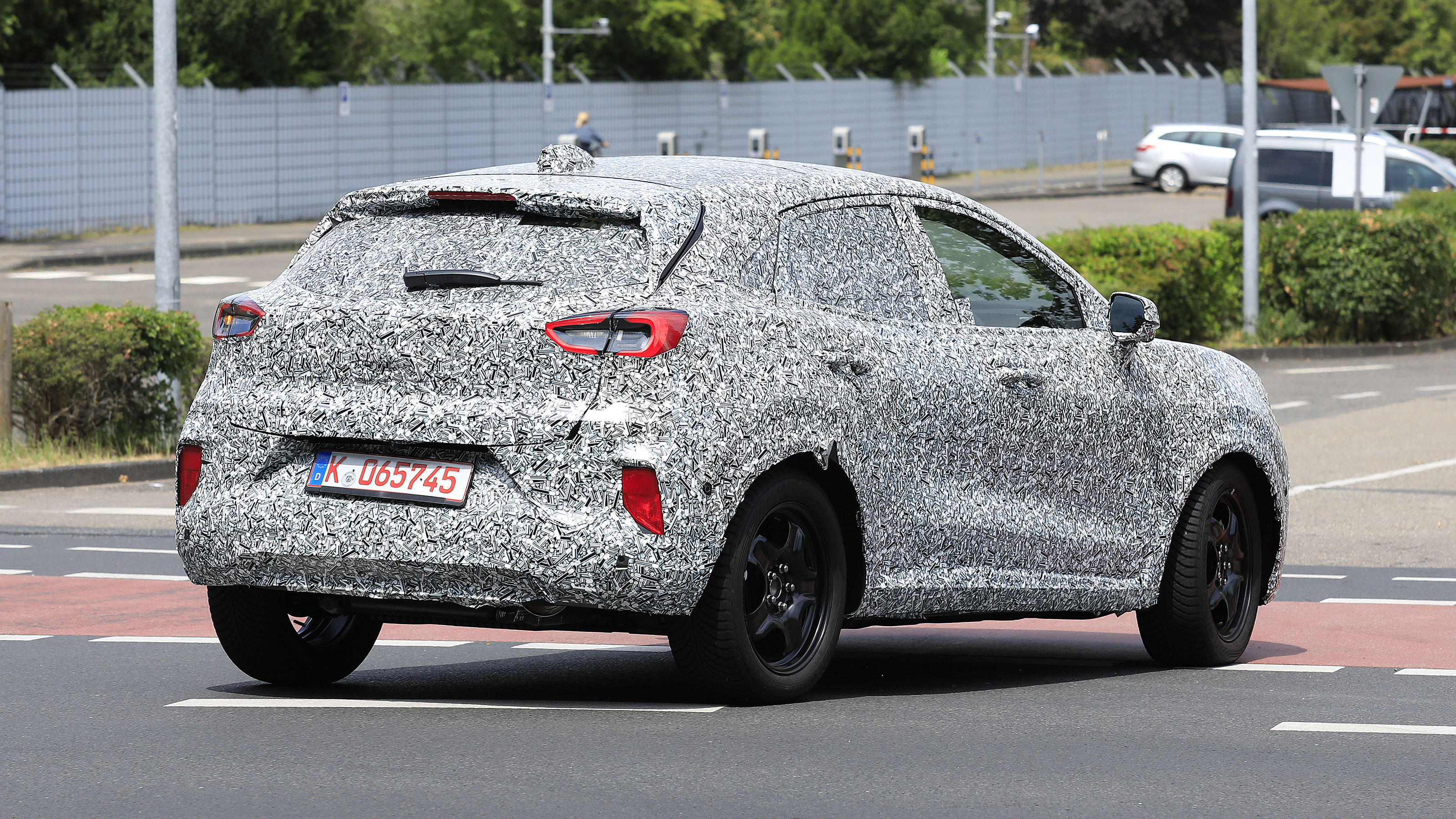 Ford Puma facelift (Camouflaged) - rear cornering