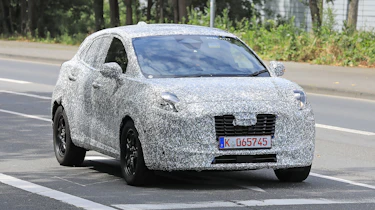 Ford Puma facelift (Camouflaged) - front tracking