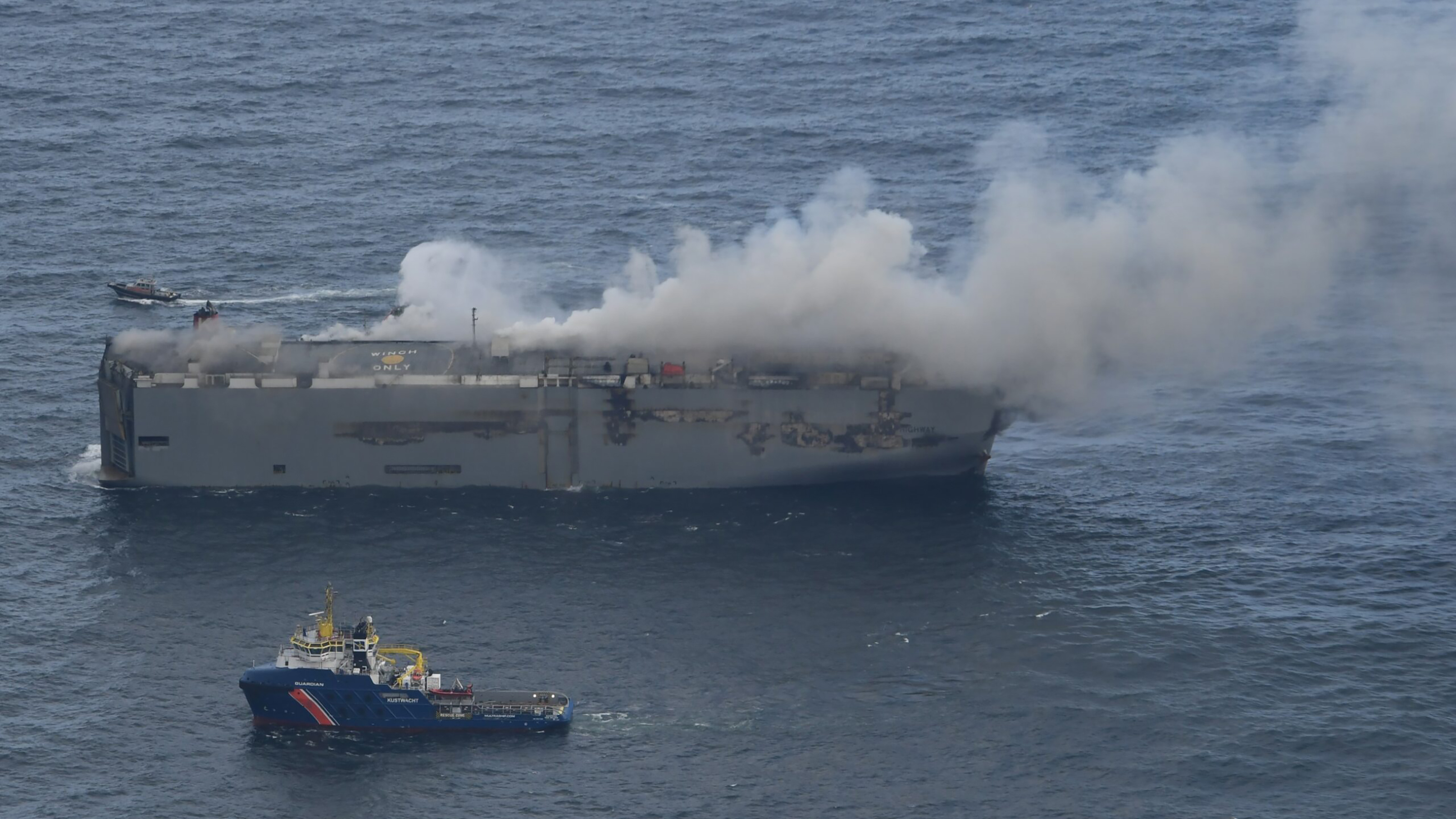 boat on fire