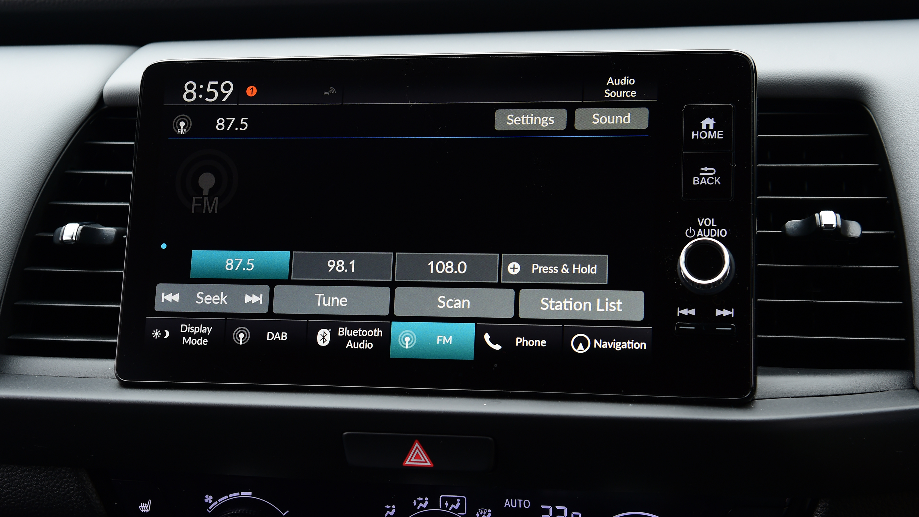 Honda Jazz - radio