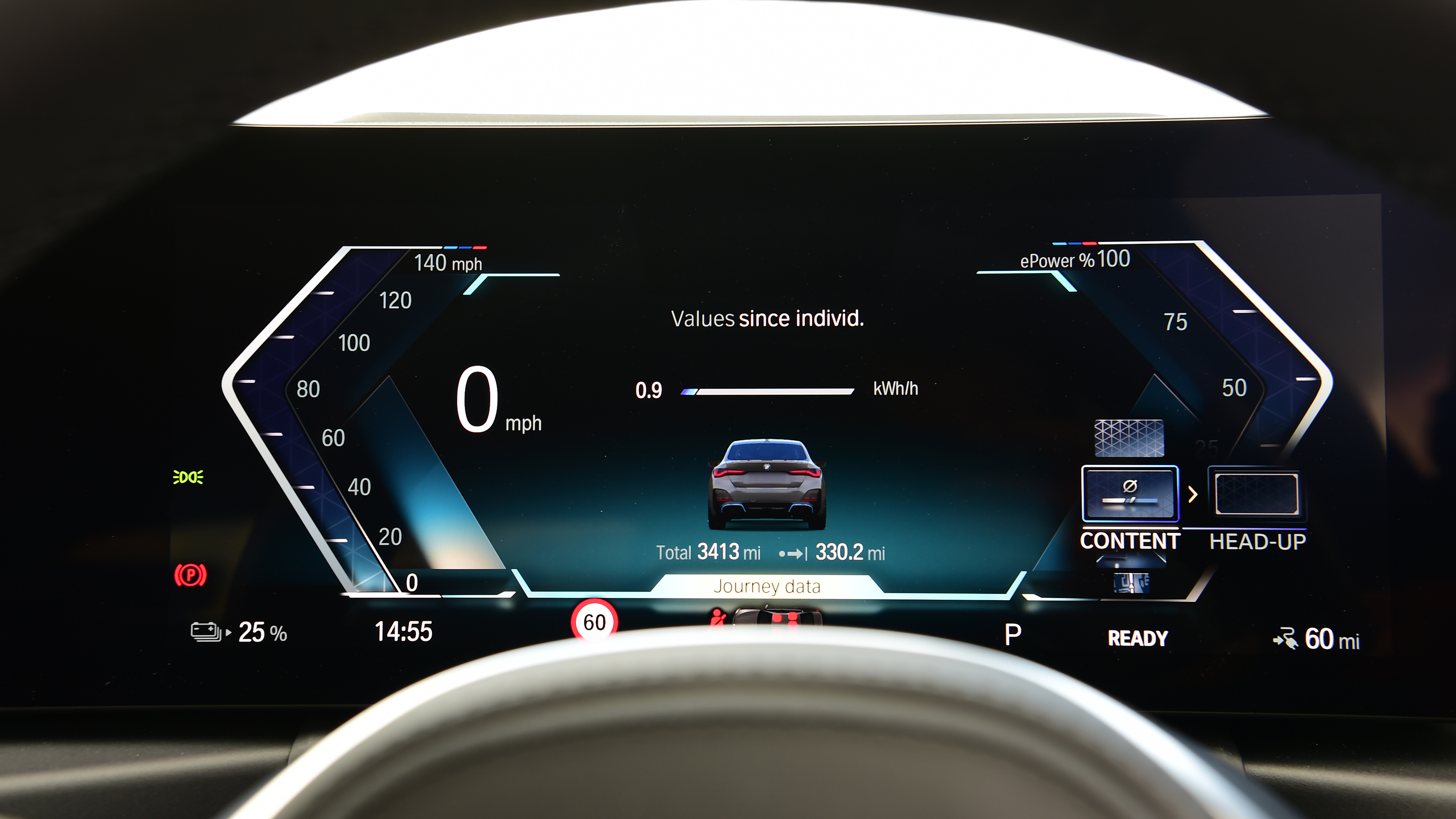 BMW i4 - digital dashboard
