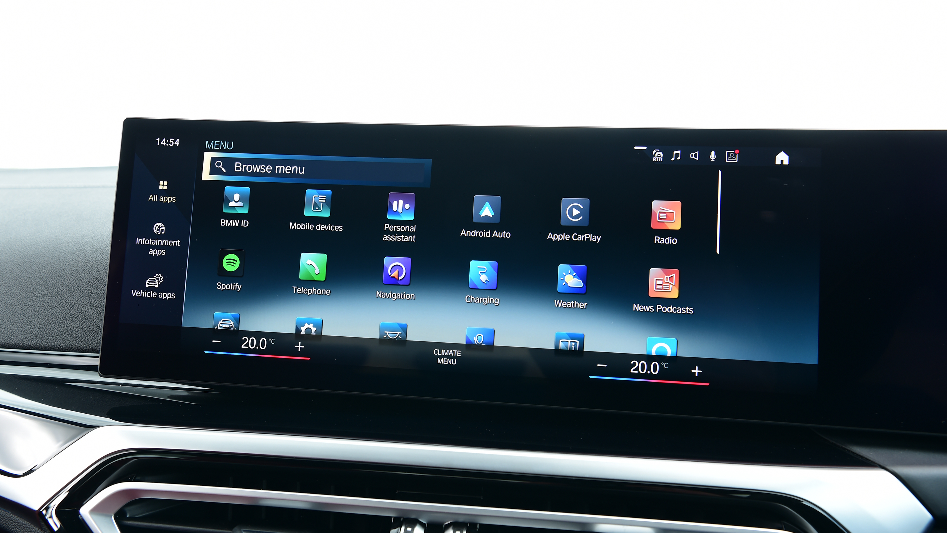 BMW i4 - infotainment system