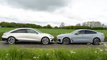 Hyundai Ioniq 6 vs BMW i4 - side