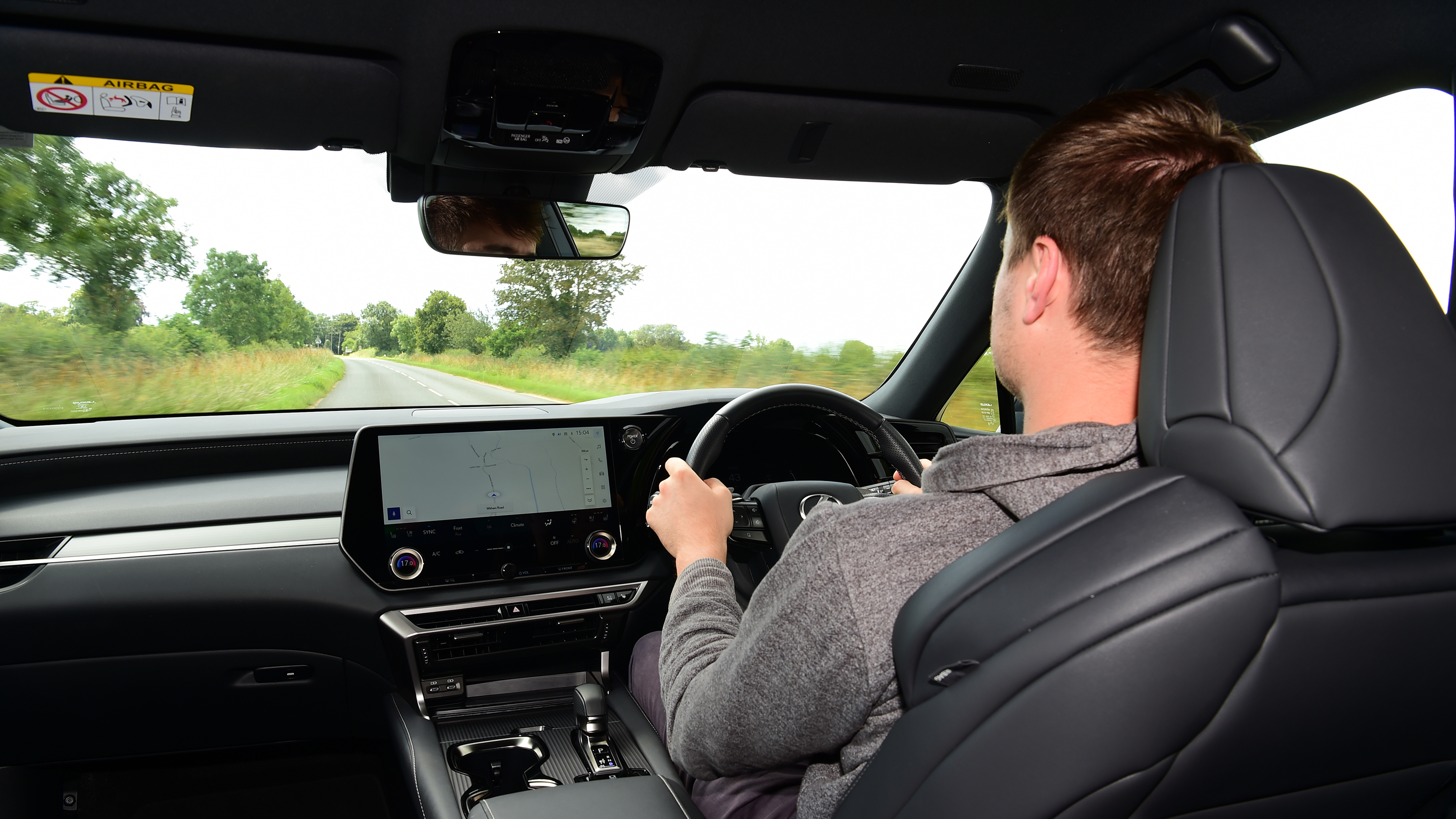 Auto Express staff writer Alastair Crooks driving the Lexus RX 500h