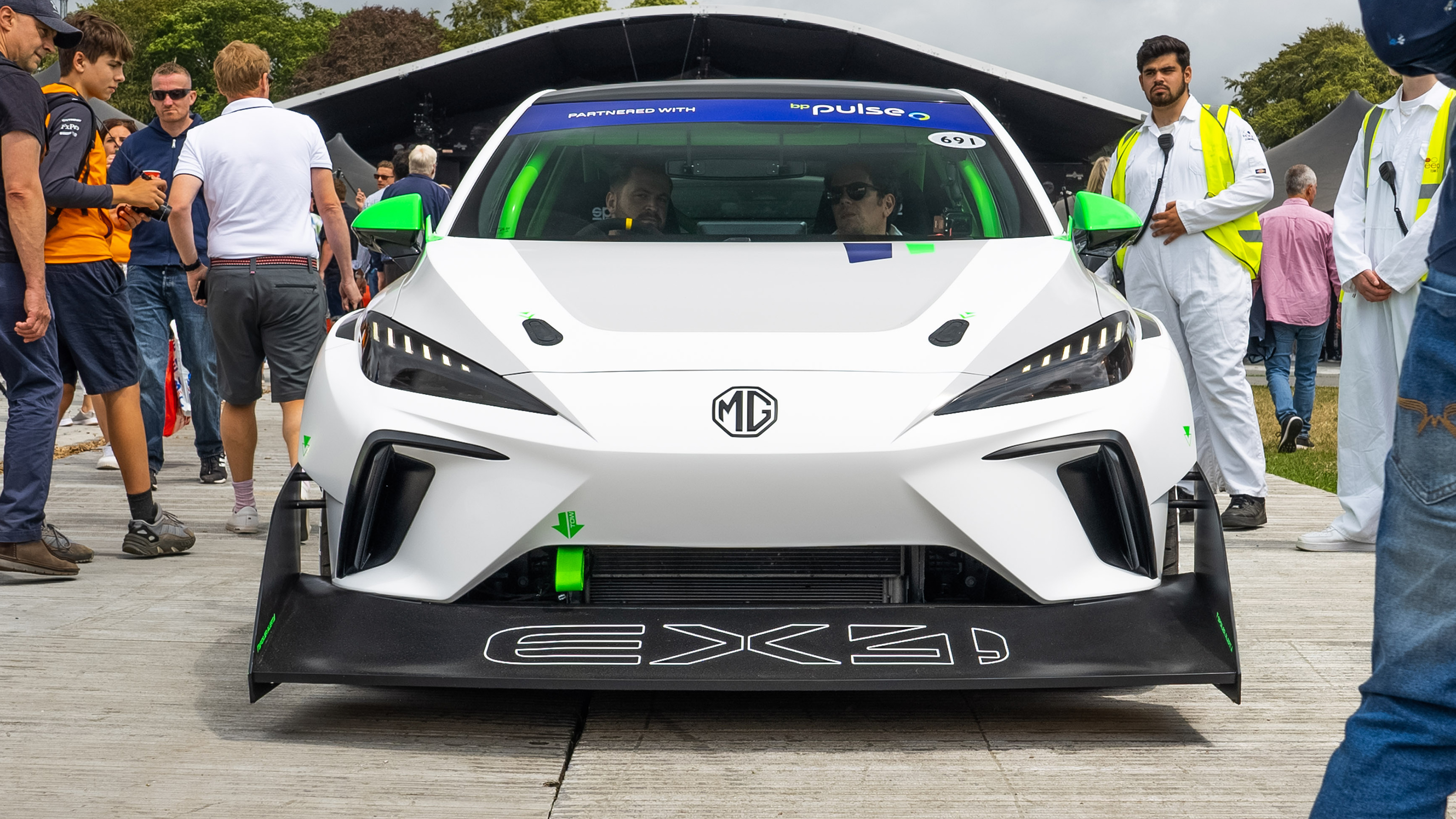 MG EX4 at 2023 Goodwood Festival of Speed - front static