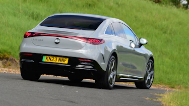 Mercedes EQE 300 - rear cornering