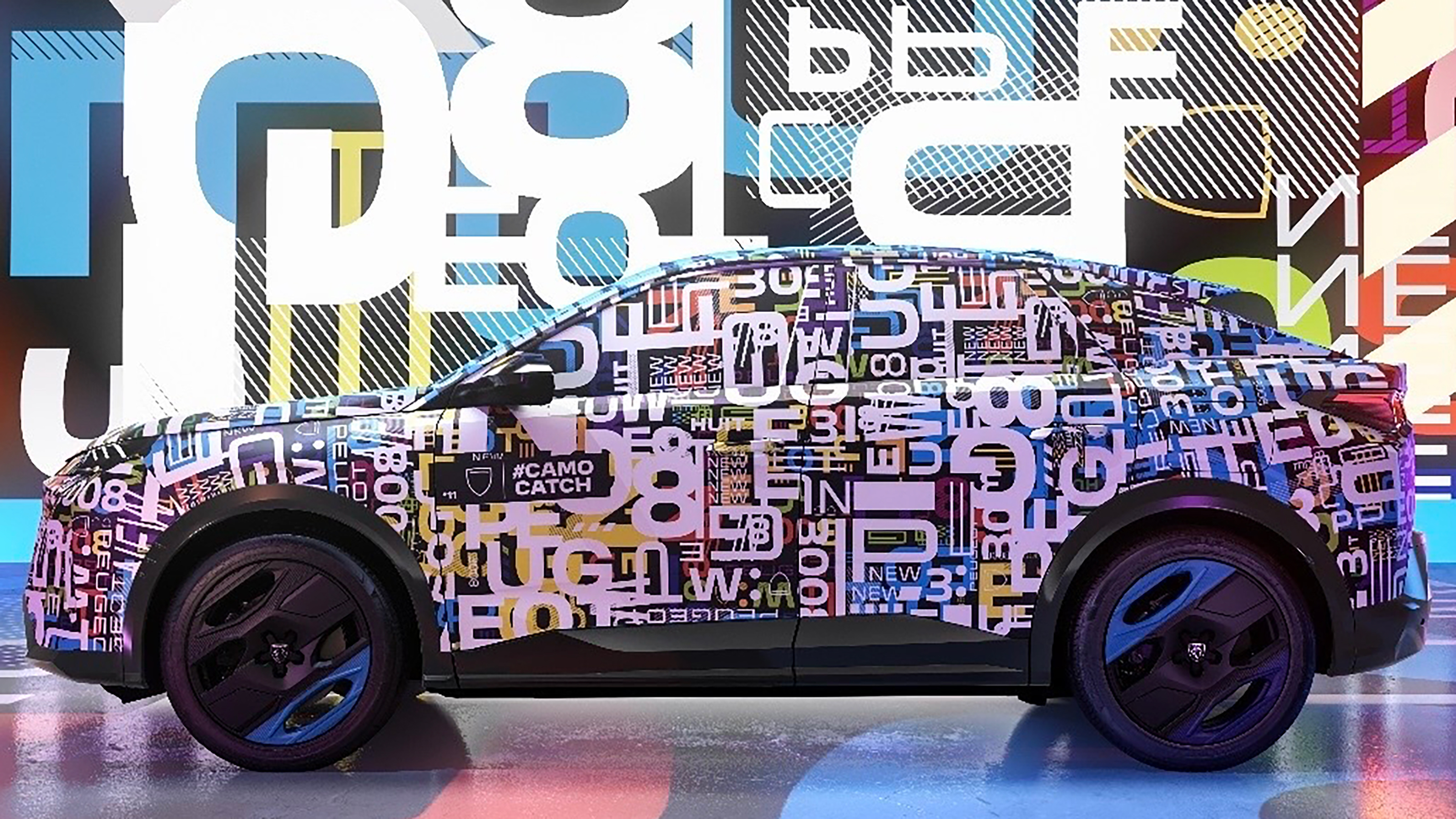 Peugeot e-3008 camo catch 1 - side