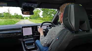 Auto Express associate editor Sean Carson driving the Renault Austral