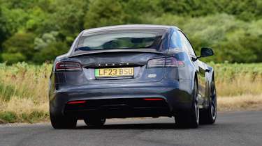 Tesla Model S Plaid - rear cornering
