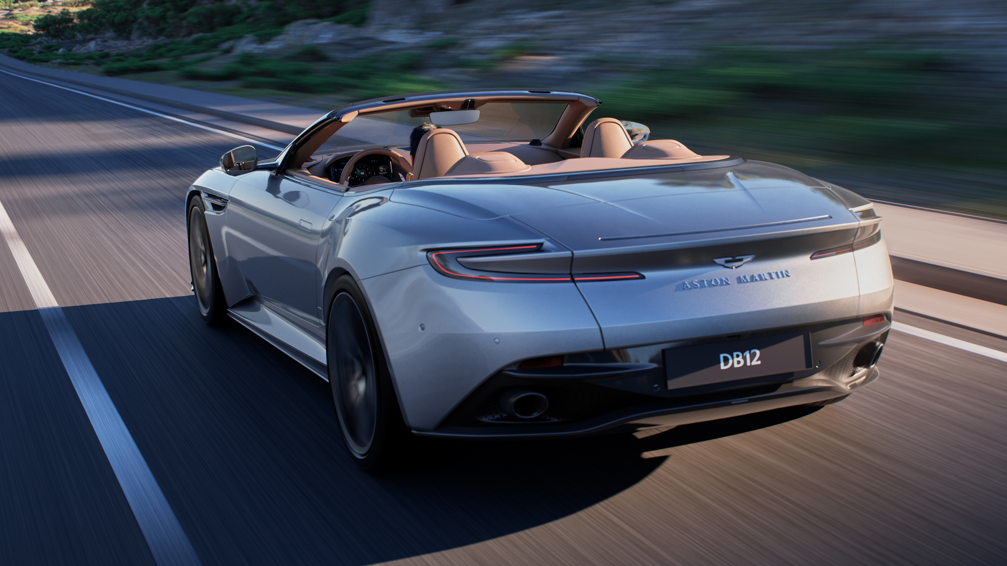 Aston Martin DB12 Volante - rear tracking