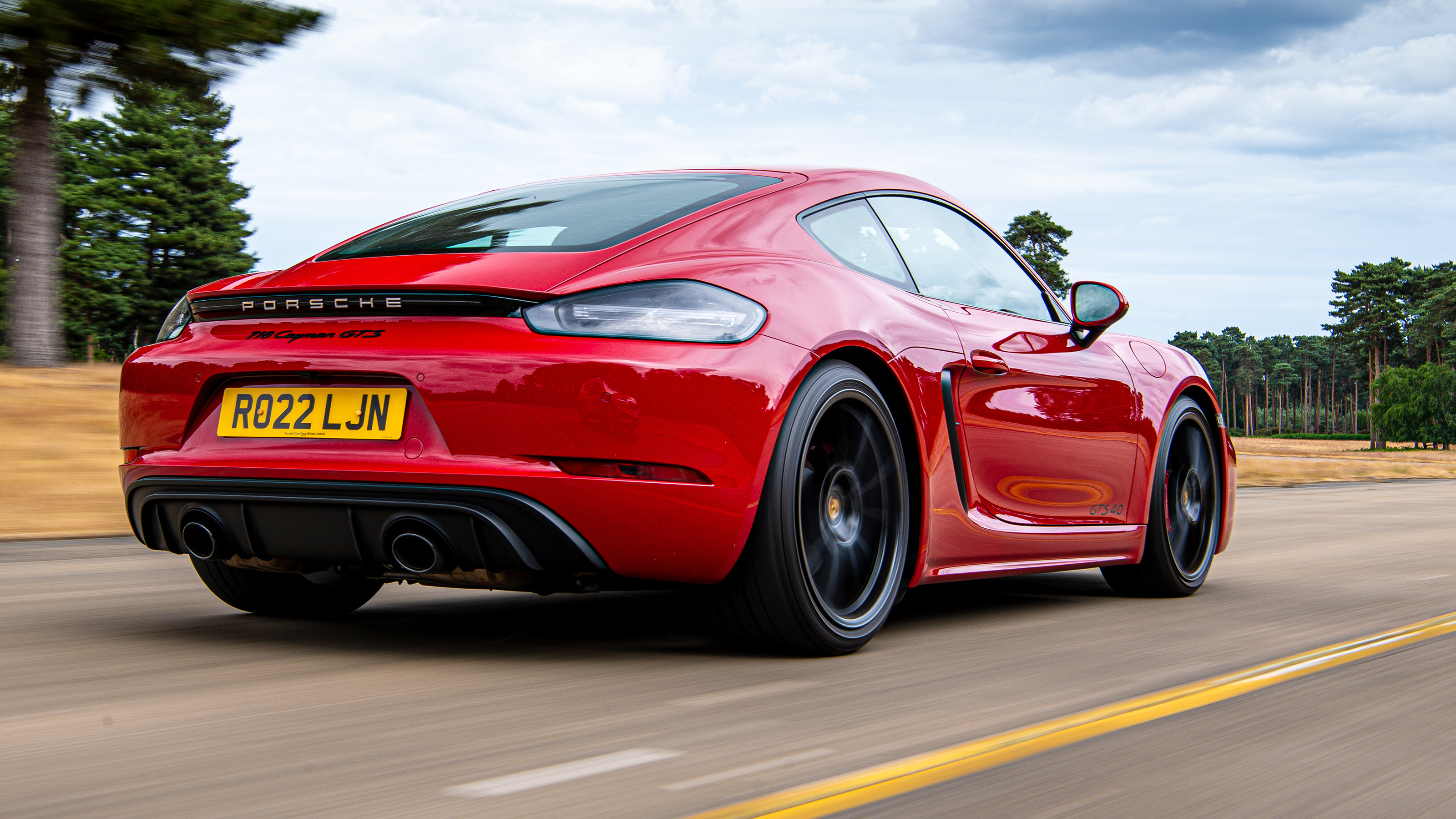 Porsche 718 Cayman GTS - rear action