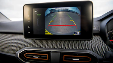 Dacia Sandero Stepway - infotainment screen displaying reversing camera