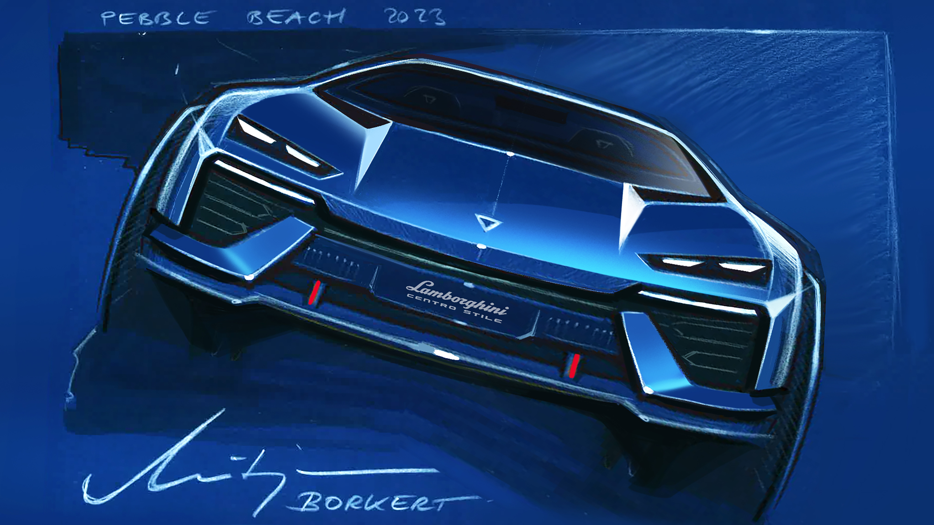 Lamborghini Lanzador concept sketches