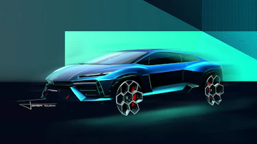 Lamborghini Lanzador concept sketches
