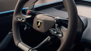 Lamborghini Lanzador concept interior steering wheel