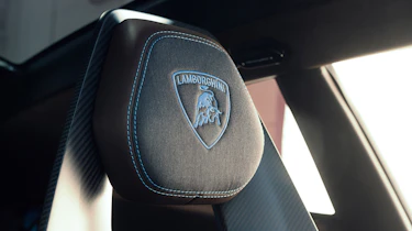 Lamborghini Lanzador concept interior detail headrest
