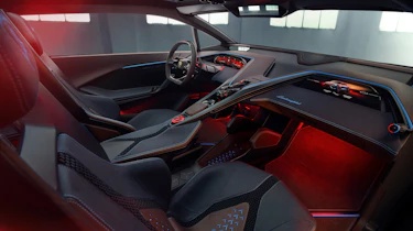 Lamborghini Lanzador concept interior seats
