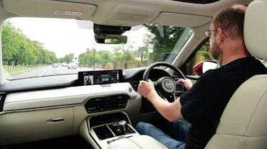 Auto Express chief sub-editor Andy Pringle driving the Mazda CX-60