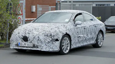 Mercedes EQ saloon (camouflaged) - front cornering