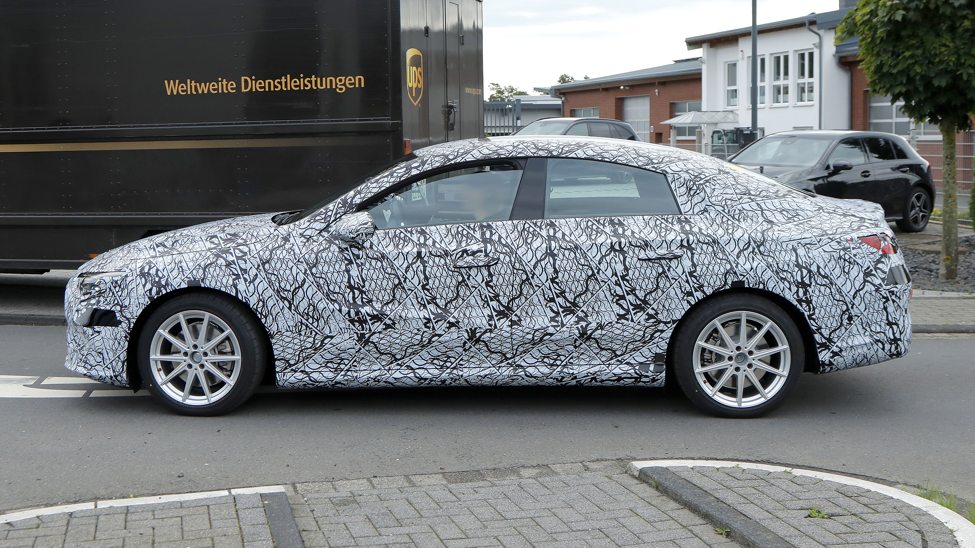 Mercedes EQ saloon (camouflaged) - side