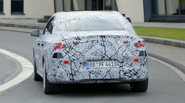 Mercedes EQ saloon (camouflaged) - rear action