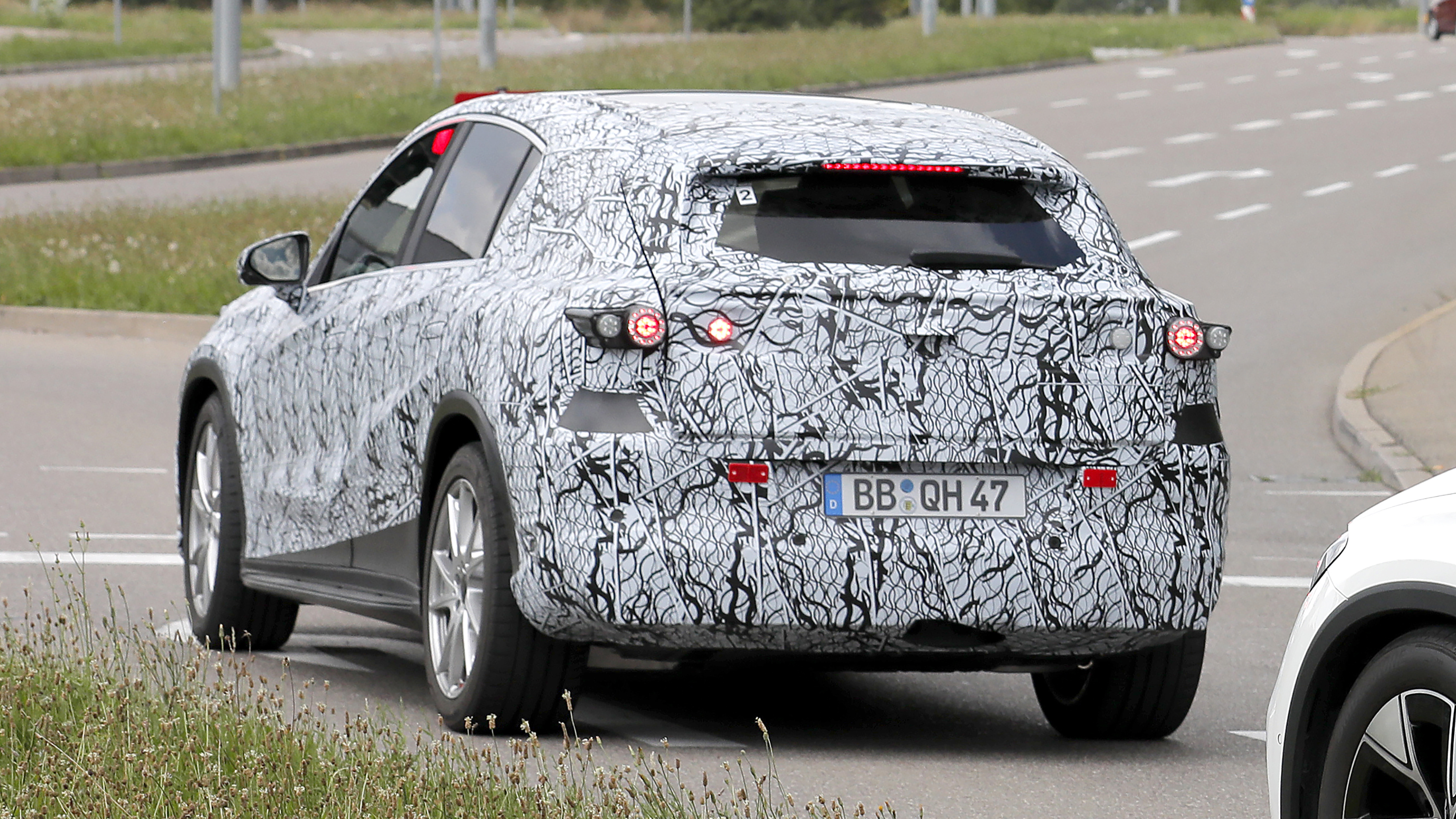 Mercedes EQC Mk2 (camouflaged) - rear