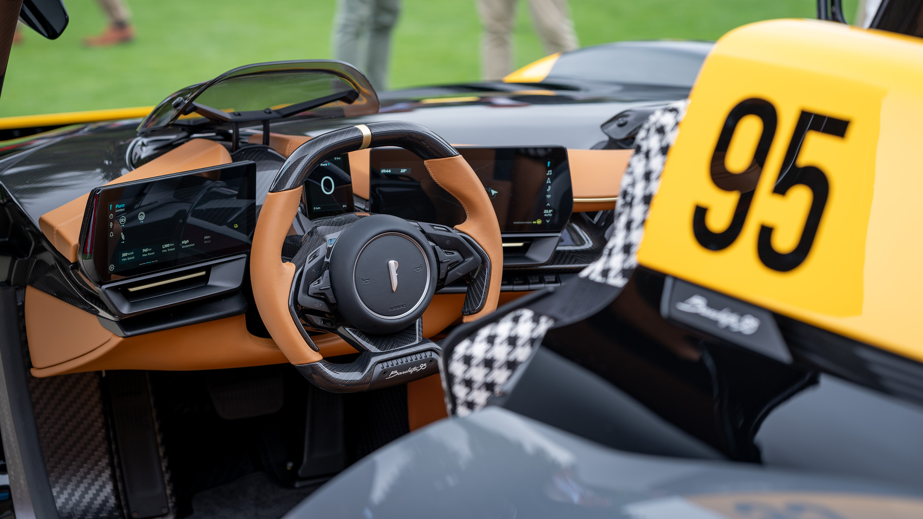Pininfarina B95 on display at 2023 Monterey Car Week - interior