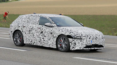 Audi A6 Avant e-tron spy shots driving
