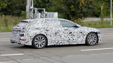 Audi A6 Avant e-tron spy shots side