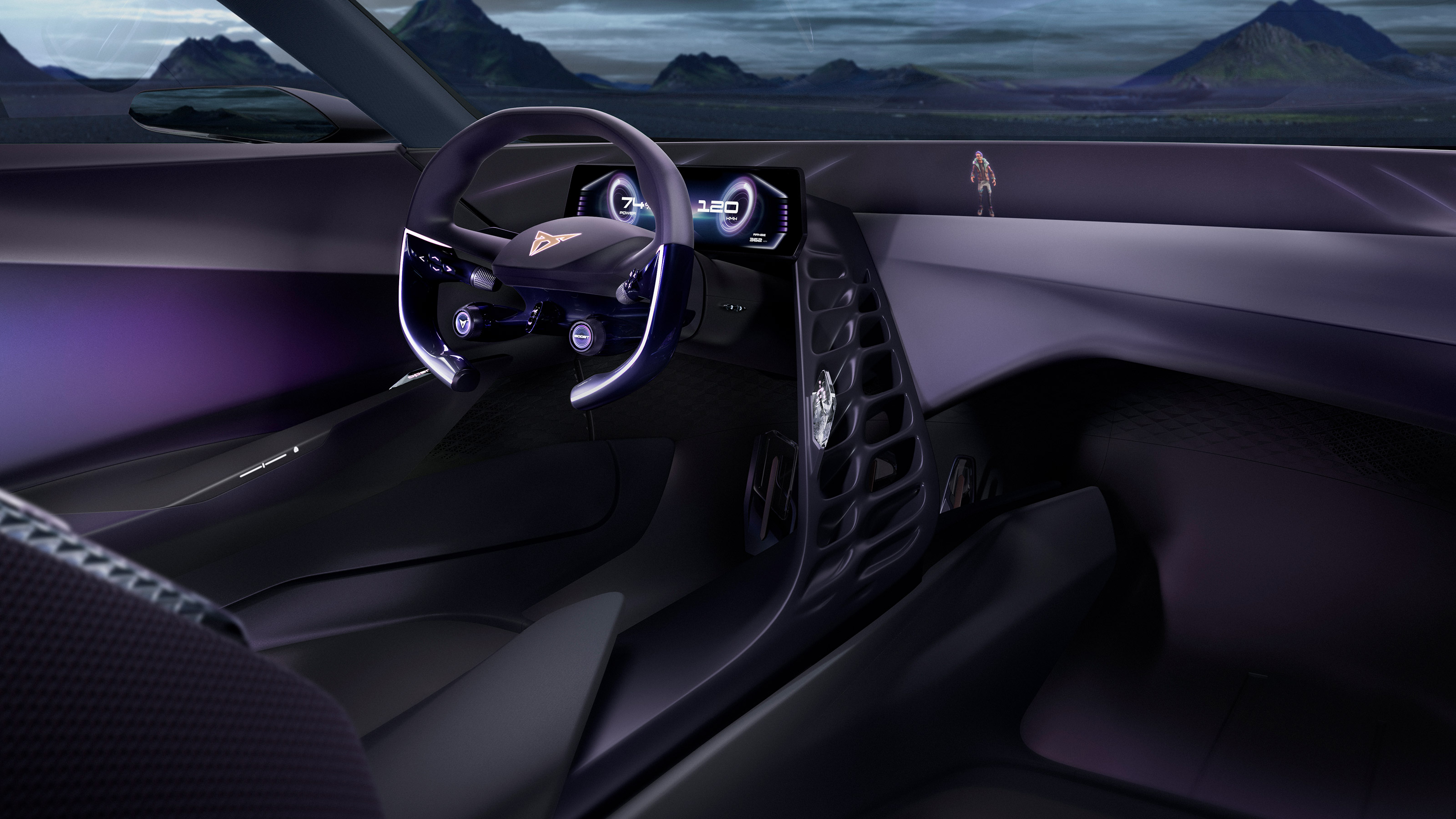 Cupra DarkRebel concept - dash