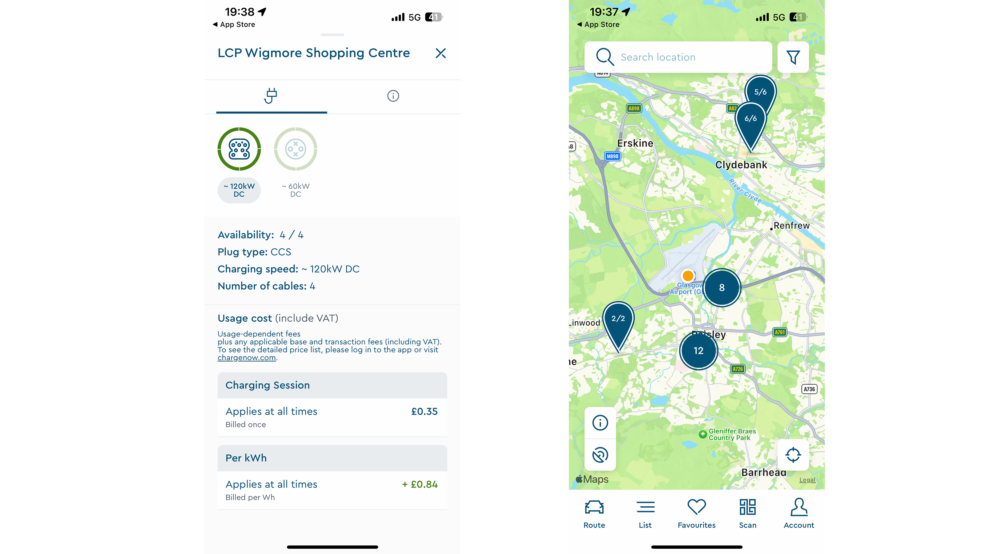 Best EV charging apps - ChargeNow