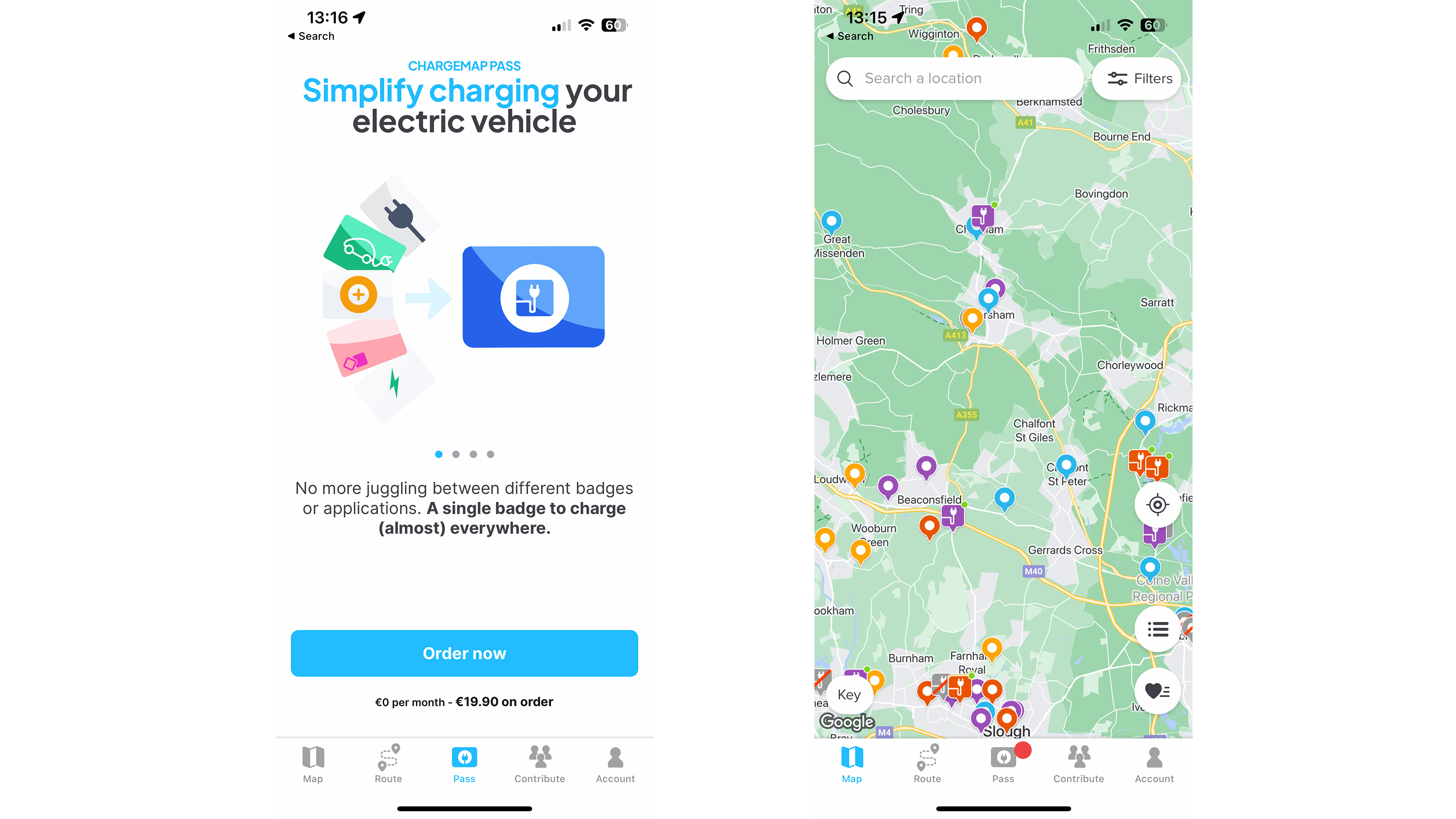 Best EV charging apps - Chargemap Pass