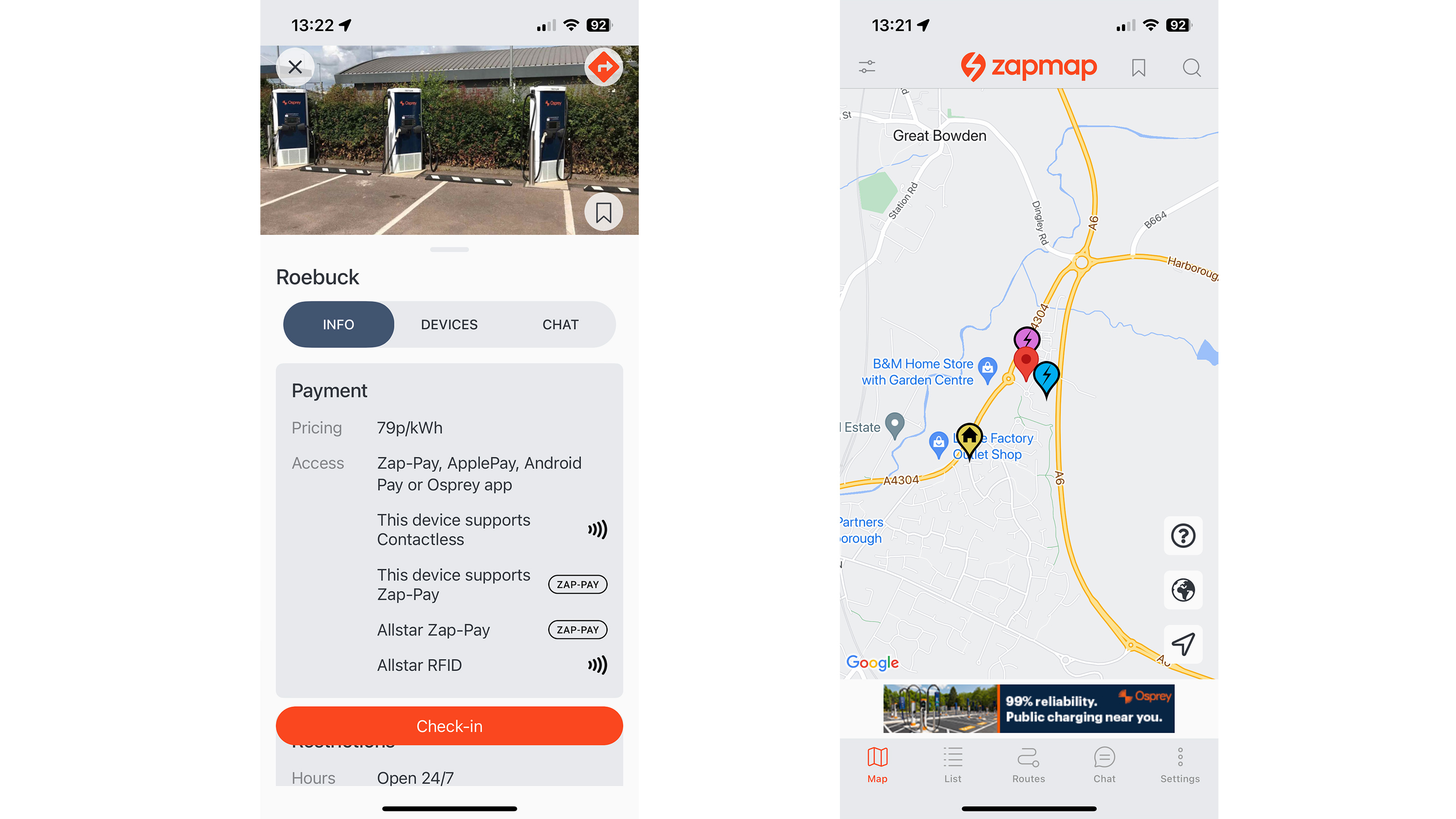 Best EV charging apps - Zap Pay