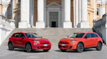Fiat 600e Red and 600e LaPrima - front