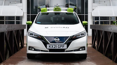 Nissan Leaf with evolvAD tech - full front